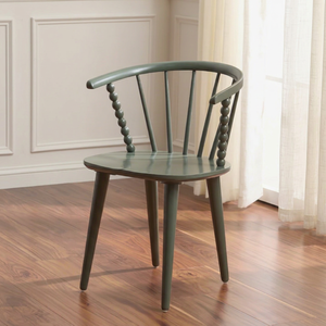 Sillón de Madera Hecho a Mano con Respaldo de Espiga Elegante, Asiento de Madera Maciza, Mobiliario Comercial Premium para Exportación al por Mayor - Product Image 1