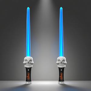 <span class=keywords><strong>Sabre</strong></span> LED en plastique pour Halloween, logo personnalisé, poignée tête de mort effrayante, lumières multicolores, arc-en-ciel amusant, <span class=keywords><strong>sabre</strong></span> <span class=keywords><strong>laser</strong></span> extensible - Product Image 2