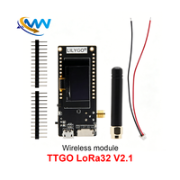Module sans fil LoRa/WiFi LoRa32 V2.1_1.6 433/868/915Mhz ESP32 avec écran OLED 0,96 pouce et carte SD pour développement