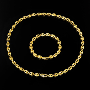 <span class=keywords><strong>Bijoux</strong></span> de <span class=keywords><strong>mode</strong></span> plaqués or 14K 18K, chaîne à maillons tendance, collier pour <span class=keywords><strong>homme</strong></span> style hip hop, collier Rolo - Product Image 3