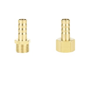 ข้อต่อทองเหลืองทรงเจดีย์ Qingze แบบเกลียว 4 หกจุด สำหรับเชื่อมต่อท่อลม - Product Image 1