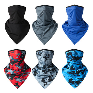Summer Sports Ice Silk Sun Protection Ear Loop Triangular Scarf Breathable Cycling Face Mask Unisex Adult - Product Image 4