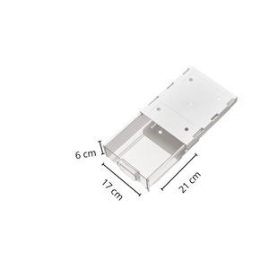 Set di 2 cassetti autoadesivi trasparenti estraibili sotto la scrivania, organizer salvaspazio per il desktop - Product Image 2