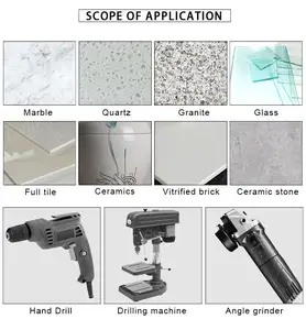 Quality Vacuum Brazed Diamond Core Drills Hole Saw Set Diamond Core Drill Bit Crowns For Ceramics Tiles Marble Porcelain