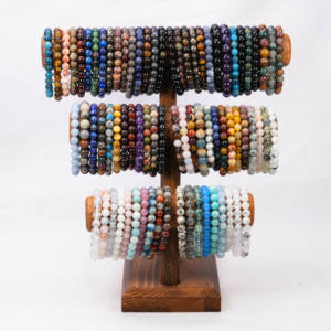 נחיתה חדשה 8 מ "מ רוז טבעי קוורץ צמיד קריסטל תכשיטים לריפוי ובריאות - Product Image 1