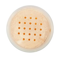 Bedak Tabur Peach Round Translucent 3 Warna Campuran dalam Wadah untuk Riasan Wajah Sehari-hari, Perjalanan, Kantor, dan Pesta