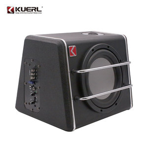 Caja de Subwoofer para Auto Kuerl de 8 Pulgadas, Subwoofer Activo de 12V, Salida de Audio Mono, Carcasa de Madera, Exterior de Cuero - Product Image 2