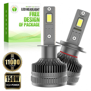 Nuevos Productos 2026 Sin Errores 150W 11000Lm 6500K 12V 9012 A9 Bombillas LED para Faros Delanteros de Coche para Proyectos de Proyector Personalizados - Product Image 1