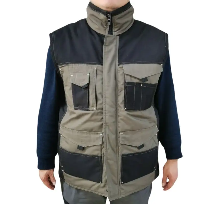 Hoge Kwaliteit Multi Pocket Winter Body Warmer Vest Voor Mannen