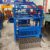Machine mobile de fabrication de briques de terre et de blocs de béton 2-45, petite machine à briques de béton, très demandée en Afrique