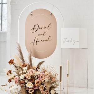 Custom pavimento in piedi con struttura in metallo segno di benvenuto di nozze Stand cartello di benvenuto di nozze - Product Image 6