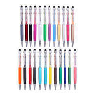 Stylo publicitaire rotatif en métal de haute qualité avec design cristal et diamant, pointe 1,0 mm, vente en gros usine