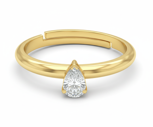 Minimalist Lab Grown Diamond <b>Solitaire</b> <b>Ring</b> 925 <b>Silver</b> / 10KT 14KT 18KT Gold Bezel Style Modern Design <b>Ring</b> - Product Image 3