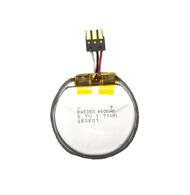 Factory Lithium Battery Blue Power R45350 460mAh 3.7V Rechargeable with LCO Cathode and 500 Cycles for Smart Watch
