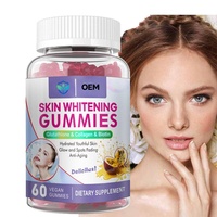 Gommes blanchissantes pour la peau Glutathiones collagène complément alimentaire pour éclaircir les soins de l'acné anti-rides