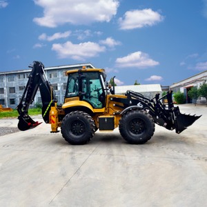 Mini-pelleuse 4x4, rétrocaveuse 4CX, style JCB, avec moteur, boîte de vitesses et composants essentiels, chargeuse sur pneus - Product Image 5