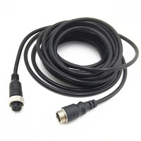 Connecteur circulaire d'aviation électrique étanche IP67 GX16 GX12 à 2 broches, mâle et femelle