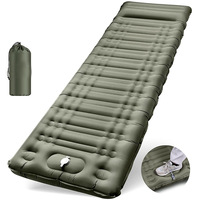 Matelas de camping ultra léger en TPU et nylon, imperméable et durable, avec pompe de gonflage intégrée, matelas gonflable compact pour le camping