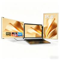 Écran portable S6 FHD 1080P IPS LED 15,6 pouces avec triple extension Type-C pour ordinateur portable, moniteur double écran pour ordinateur portable