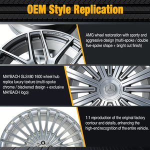 Juego de Llantas de Aleación Forjadas para Mercedes Maybach Clase S <span class=keywords><strong>GLS</strong></span>, Llantas de Repuesto Personalizadas de Lujo, Ensamblaje de Llantas de Alto Rendimiento - Product Image 5