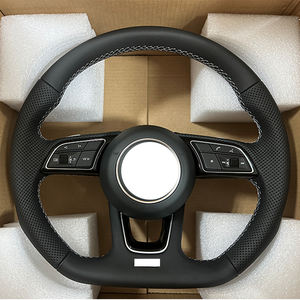 Para Audi <span class=keywords><strong>S4</strong></span> A5 A4 S3 S5 S6 S7 RS3 RS4 Rs5 Rs6 Rs7 Q3 Q5 Q7 Q8 A3 A6 A7 A8 B9 B8.5 R8 TT C8 volante de fibra de carbono Led - Product Image 4