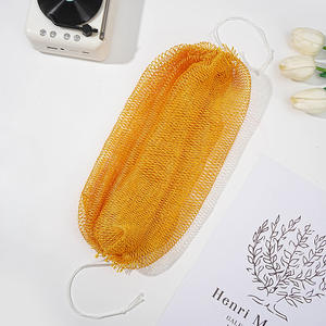 Loofah Sponge African Net Toalha Esfoliante Com Nós Nylon Mesh Bath Shower Body Wash Cloth para Pele Smoother Uso Diário - Product Image 3