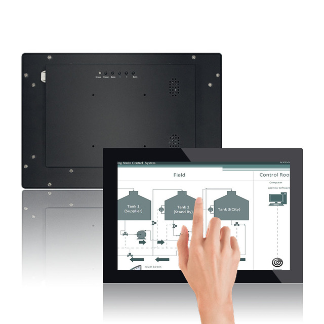 Customization 10.1 10.4 12.1 15 17 19 21.5 Inch Panel IP65 Waterproof 10 Points Capacitive Touch Screen IP65 Lcd Screen Industrial Monitor
