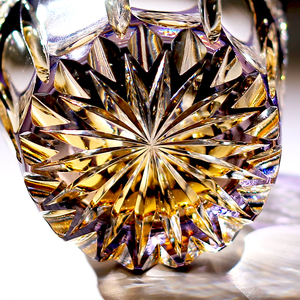 <span class=keywords><strong>Verre</strong></span> à whisky en cristal de luxe Edo Kiriko de 320 ml, <span class=keywords><strong>verre</strong></span> à <span class=keywords><strong>vin</strong></span> en <span class=keywords><strong>verre</strong></span> plombé taillé à la main, ambre violet, <span class=keywords><strong>gravure</strong></span> à la main pour fête, mariage, œuvre d'art - Product Image 3