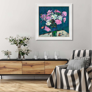 Teacher Zhang Liping's Original Tranquil Floral Oil Painting Print Canvas Eco-Friendly Modern Green <b>Wall</b> Art for Living Room - Product Image 2
