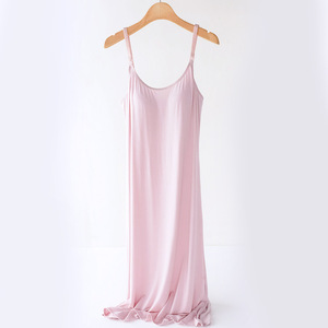<strong>Maternity</strong> Loose-fitting Nursing Halter <strong>Dress</strong> with Built-in Bra Pads <strong>for</strong> Pregnant Women During Pregnancy Period. Sleep <strong>Dress</strong> - Product Image 4