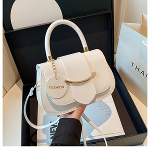 Chic <strong>Mini</strong> Top-Handle Crossbody <strong>Bag</strong> with Gold-Tone Metal Bar Accent 3 Way Carry Handbag, Shoulder, Crossbody - Product Image 3