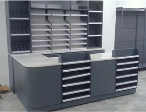 カスタム食料品店現金カウンターファッション大理石小売コンビニエンスストアチェックアウトカウンター現金販売 - Product Image 4