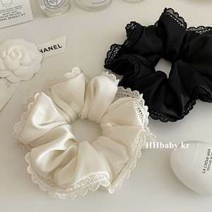 Französischer Stil Mädchen Attraktive Pferdeschwanz-Halter Haargummis mit Spitze Maßgefertigtes Haarband Mädchen Haarseil - Product Image 3