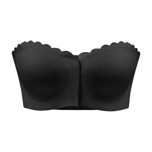 Soutien-gorge gothique grande taille à boucle avant, fin, push-up, pour petite <span class=keywords><strong>poitrine</strong></span>, enveloppant, invisible, transparent, sans bretelles, type tube, une pièce - Product Image 3