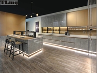 Armoires de cuisine super fortes et brillantes Rangement multifonctionnel Nouveau accessoirisé Évier Charnière Tiroir Glissière Robinet Dosseret