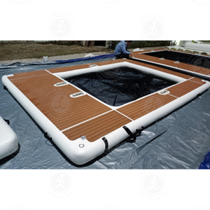 Plateforme flottante gonflable personnalisée pour <span class=keywords><strong>piscine</strong></span>, plateforme flottante marine pour yacht, plateforme flottante aquatique avec <span class=keywords><strong>filet</strong></span>, <span class=keywords><strong>piscine</strong></span> marine flottante - Product Image 3
