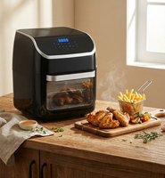 Nouvelle Arrivée Friteuse à Air Électrique 12L à Commande Numérique avec Écran LCD, Multifonctions, Boîtier en PP, Protection Contre la Surchauffe, Usage Domestique