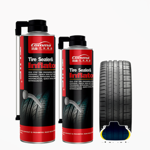 Commercio all'ingrosso portatile del veicolo verde di emergenza 450ml puntura anti kit smlie piatto liquido del gonfiatore della gomma di riparazione pneumatici - Product Image 4
