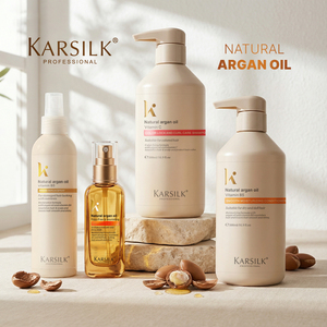 Karsilk Shampoo Argan Oil <strong>Hair</strong> Care Smooth Strengthening Shampoo Organic Biotin <strong>Hair</strong> Mask <strong>Hair</strong> Care Sets - Product Image 3