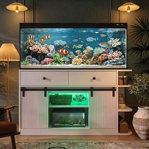 Aquariumständer für <span class=keywords><strong>75</strong></span>-Gallonen-Fischbecken mit LED-Beleuchtung und Aufbewahrungsschrank im Großhandel - Product Image 4