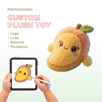 Peluche de mangue personnalisée de haute qualité avec rembourrage en coton PP pour la fabrication en série