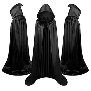 Capa Larga de Vampiro, Disfraz Medieval de Carnaval, Capa con Capucha Puntiaguda para Unisex - Product Image 1