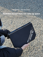 Table pliante d'extérieur légère 2-en-1 en aluminium – Bureau portable, réglable, moderne et détachable pour le camping, petit mobilier d'extérieur