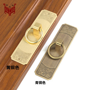Chinese <b>Antique</b> <b>Brass</b> Cabinet <b>Door</b> Handle Rectangle Durable Wardrobe Bookshelf Hardware - Product Image 3