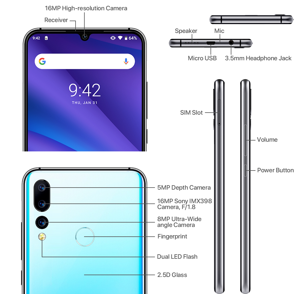 ANDROID - UMIDIGI A5 Pro SIMフリー Amazon | UMIDIGI A5 Pro SIMフリースマートフォン Android 9.0
