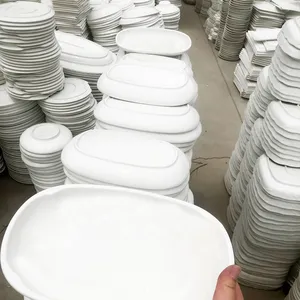 Cheap Hotel Tableware Direct Sell Modern Classic Luxury Kitchen Cabinet White Ceramic Plates in Stock From Direct Factory