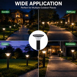Lampada Solare LED da Giardino Luminosa e Impermeabile <span class=keywords><strong>per</strong></span> Prato, Patio, Vialetto, Strada - Risparmio Energetico e Durevole - Product Image 2