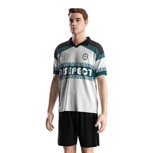 Camiseta de Fútbol de Secado Rápido con Cuello Polo de un Solo Botón, Inserciones Transpirables y Diseño Ajustable para Mayor Comodidad en el Día del Partido - Product Image 2