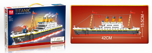Titanic Tàu Mô Hình Xây Dựng Khối Thiết Lập 3D Câu Đố Bộ Tự Làm Giáo Dục Đồ Chơi Gạch Đồ Chơi-Với 586 Pcs Micro Mini Khối Món Quà Lý Tưởng - Product Image 4