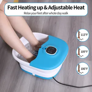 Best Health Care Present Oxygen Bubble Foot Spa Bath Massager Machine For Home Foot Soak Basin With Fast Heating Water